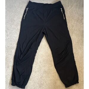 bogner drawstring ski pants men black xxl Vtg Zippered Pockets